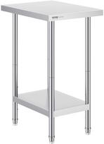Nerūdijančio plieno darbo stalas 610x457x864 mm maisto ruošimui, komercinis, metalinis, virtuvės, gamybos