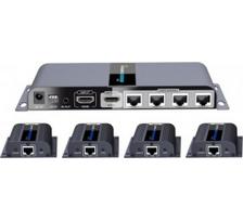 Ecost prekė po grąžinimo PremiumCord - HDMI 1-4 splitter su CAT6 / 6a / 7, Full HD, 3D extender