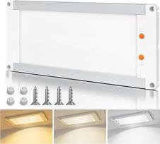 acegoo 12 V LED lempa Kemperis Aliuminio skydas lubų šviesa Dimmable 11 W 3CCT 3000K/4500K/6500K Butas karavanai valtis kemperis jachta interjero apšvietimas 1180lm 32,5 cm x 14,5 cm