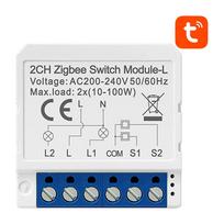Smart Switch Module ZigBee Avatto LZWSM16-W2 No Neutral TUYA, Inteligentny przełącznik dopuszkowy ZigBee Avatto LZWSM16-W2 Bez Neutralnego TUYA