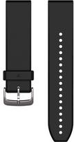 Garmin  QuickFit 22 watch strap, silicone, black/silver (010-12500-00)