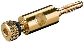 Goobay banana plug, black, 1 piece (11683)