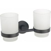Mexen Tiber dvigubas dantų šepetėlių laikiklis, juodas - 7050552-70