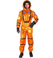 Karnavalinis kostiumas, Oranžinis astronautas, Widmann, 2 dalys su kombinezonu ir šalmu, L dydis