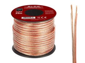Garsiakalbio kabelis 2x0.35mm permatomas 25m