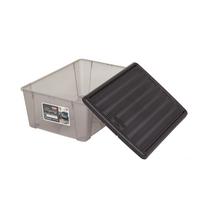 Dėžė su dangčiu plastikinė Elegance 39x29x17 cm rusva 15 l Italija STEFANPLAST