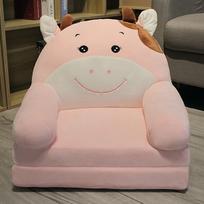 Vaikiška minkšta sulankstoma sofa, rožinis