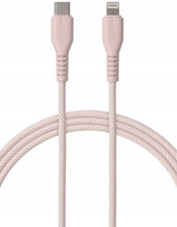 Qualo USB-C to Lightning Cable - 12W / 1.5m / pink