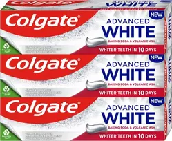 Colgate - Advanced White Baking Soda & Volcanic Ash Trio Whitening Toothpaste 3 x 75 ml