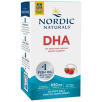 Nordic Naturals DHA,830 mg Omega-3, St RAW uogų - 90 kapsulių
