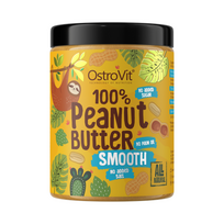OstroVit 100% Peanut Butter 1000 g – Sklandus žemės riešutų sviestas be priedų