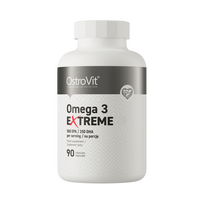 OstroVit Omega 3 Extreme 90 kapsulės – aukštos koncentracijos žuvų aliejus su EPA ir DHA širdies ir smegenų sveikatai
