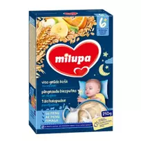 Visų grūdo dalių košė su vaisiais MILUPA, 10m+, 250 g