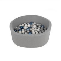 Sulankstomas kamuoliukų baseinas BabyTrold Foldable Ball Pit, pilkas