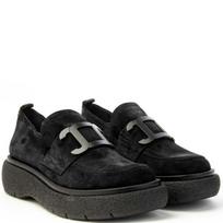 Loaferiai moterims, Juoda, Sophie chain loafers