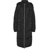 Pūkinis paltas moterims, Juoda, Cerise long down jacket