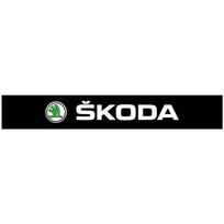 1 vnt. Automobilio priekinio stiklo lipdukas Madingi sportiniai lipdukai Dekoratyvinis lipdukas Skoda Octavia Enyaq Rapid Karoq Derivati Fabia Kodiaq Kamiq Superb Yeti juoda