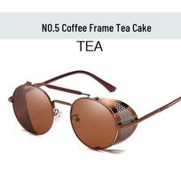 Retro Steampunk Reflective Windproof Sunglasses 66247
