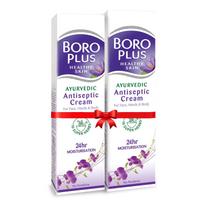 Boroplus Antiseptinis kremas 2 vnt. po 120 ml | Ajurvedinis odos priežiūros tepalas su natūraliais aliejais ir žolelėmis | Kasdienis drėkinamasis kremas švelniai glotniai odai