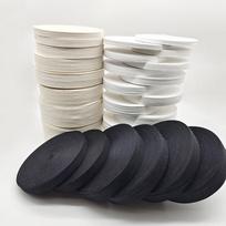 Sandėlyje Helovino Herringbone Webbing Medvilnės Siūlų Tvilo Presuotos Apykaklės Krašto Juostelė - Patvari & Sutirštinta 1CM weight 320g/roll (100m)