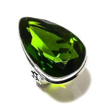 Peridot Gemstone 925 Sterling Silver Gift Jewelry Ring Size 6.5