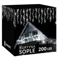 Kalėdinė girlianda su varvekliais, 200 LED, 8 m