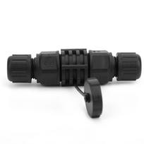 RJ45 Ethernet Connector Water Dust Proof RJ45 Adapter Black Outdoor 8 Pin Wire to Wire Coupler IP67