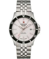 Swiss Alpine Military By Grovana Challenger Silver Dial Quartz 7022.1132 100M Men's Watch sidabras