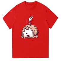 Hollow Knight Silksong Animaciniai Marškinėliai Vapsva ir Varpo Žvėris Unisex Marškinėliai Žaidimų Aukštos Kokybės Medvilniniai Marškinėliai Juokingi Y2K Trumpomis Rankovėmis XS juoda