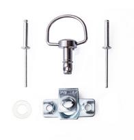10 Sets 17mm Motorcycle Quick Release D-RING 1/4 Turn Race Fairing Fasteners New