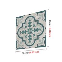 Lipnus grindų lipdukas, portugališkų plytelių imitacija, lipnus, svetainės dekoracija, vandeniui atsparus, pastorintas grindų lipdukas 30CM * 30CM * 1 piece