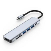 USB-C 7-in-1 adapteris su HDMI, USB, SD/TF ir įkrovimu