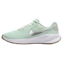 Nike Revolution 7 Mažai žalias Baltas Platino atspalvis Metalinis sidabras Moteriški sportbačiai FB2208-303 36.5