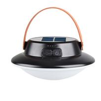 Saulės energija / USB įkraunamas LED kempingo žibintas Nešiojami žibintai Lauko palapinės pakabinamas Avarinis kempingo žibintas Darbo šviesa Brown-Solar