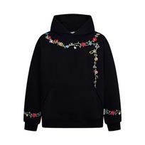long sleeve oversized man hoodies vintage floral Casual loose spring autumn Women pullover sweatshirt tops M juoda