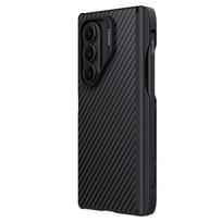 Nillkin Synthetic Fiber PRO Magnetic Pen Slot Zadní Kryt pro Samsung Galaxy Z Fold 7 juodos spalvos