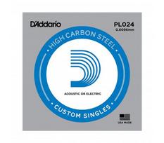 Styga akustinei / elektrinei gitarai D'Adario PL024 .024