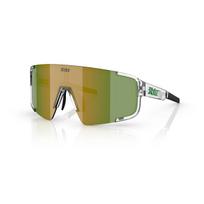 BLIZ P003 Small akiniai | Transparent White - Green