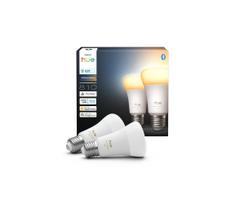 RINKINYS 2x reguliuojamos LED lemputės Philips Hue WHITE AMBIANCE E27/6W/230V 1000-20000K