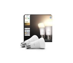 Komplektas 2 vnt. dimeriuojamų LED lempučių Philips Hue WHITE E27/9,5W/230V 2700K
