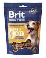 BRIT Premium by Nature Semi-moist Snack Chicken and Raspberry 180g pusiau drėgna užkanda šunims su vištiena ir avietėmis