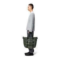RAINS rankinė Puffer Mix Tote Bag 1401 - Žalia