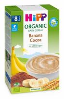 HiPP ekologiška 3-jų grūdų košė su bananais ir kakava BANANA COCOA, 8m+, 200g, 2894