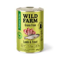 WILD FARM Premium Grain Free Lamb and Trout 400g - ėrienos ir upėtakių ėdalas be grūdų
