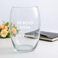 Stiklinė vaza - Su Boso diena