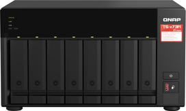 Qnap TS-873A NAS Tower Ryzen Embedded V1500B 8GB DDR4 0 TB QNAP Turbo System Black