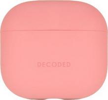 AirPods 4 dėklas - Decoded - Silikoninis smūgiams atsparus - LED indikatorius - Rožinė - Polikarbonatas