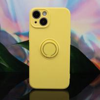 iLike Samsung Galaxy A35 5G dėklas su pirštų laikiklio funkcija, geltonas
