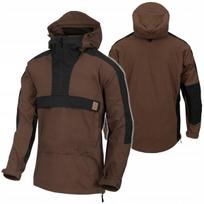 Kangūrų Striukė HELIKON-TEX Anorak Woodsman, Juoda / Taiga Žalia