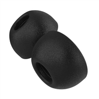 Dėklas Fixed Plugs Pro, 2 komplektai, dydis S | Kištukai | Apple | Airpods Pro/Pro 2 | Putplastis | Juodas